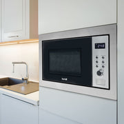 Baridi Integrated Microwave Oven with Grill 25L Capacity 900W - Stainless Steel Baridi - Dynamic Drive