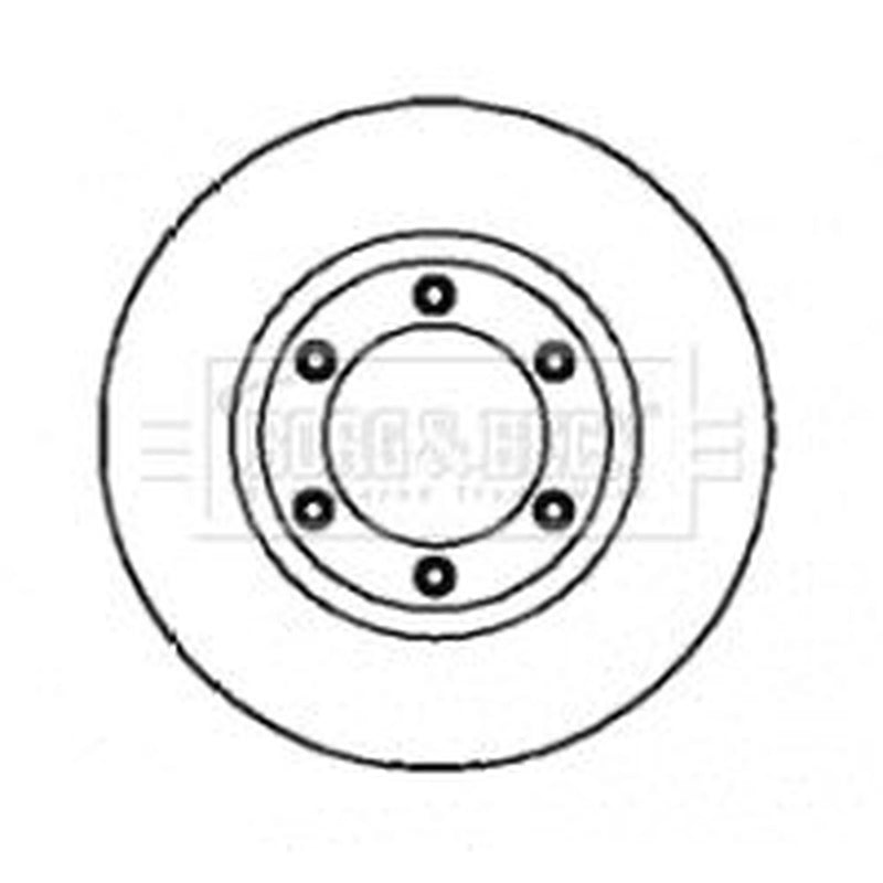 Borg & Beck Front & Rear Brake Discs & Pads fits Ssangyong Rexton II 2002-2006
