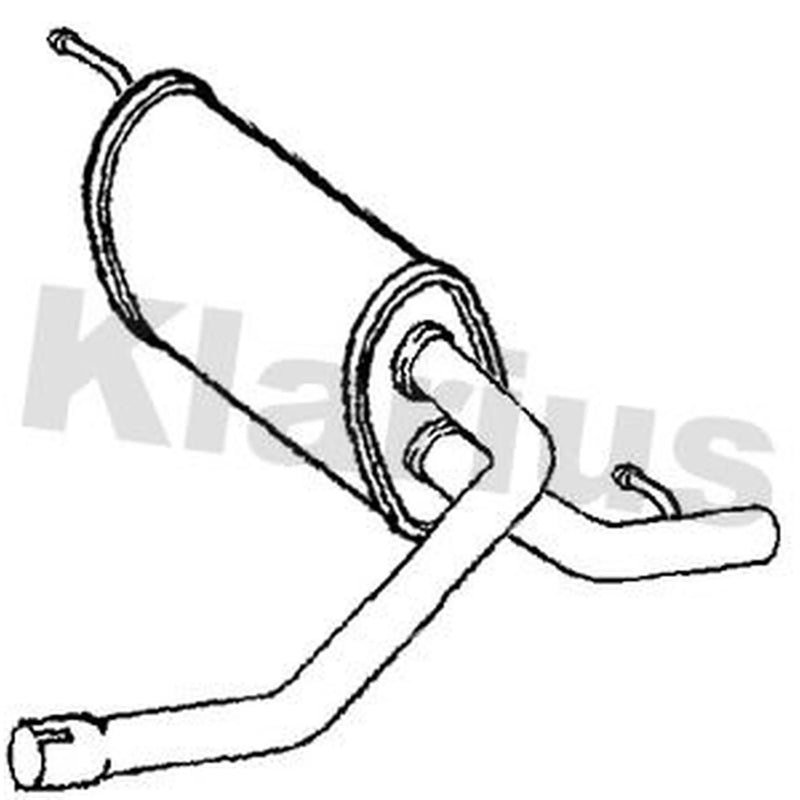 Klarius Box With Tail Pipe Rear fits Ford Tourneo Connect 2015-2022 1.5