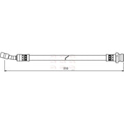 Apec Brake Hydraulic Hose Line Rear Left HOS4015