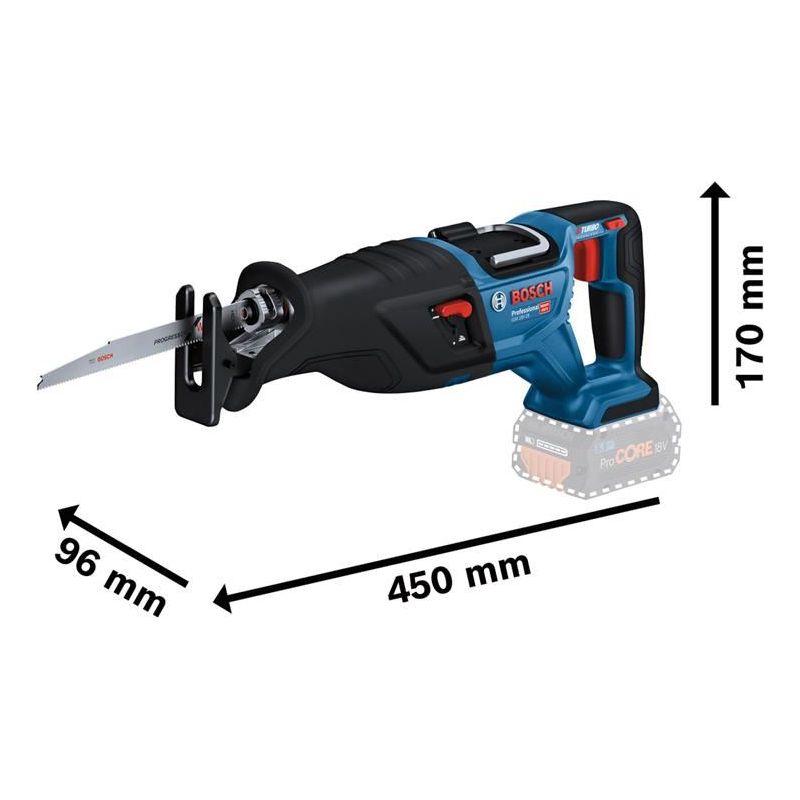 Bosch GSA 18V-28 Pro BITURBO Reciprocating Saw 18V 2 x 5.5Ah ProCORE18V Li-ion Bosch - Dynamic Drive