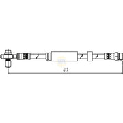 NAPA Brake Hydraulic Hose Line Front NBH1243