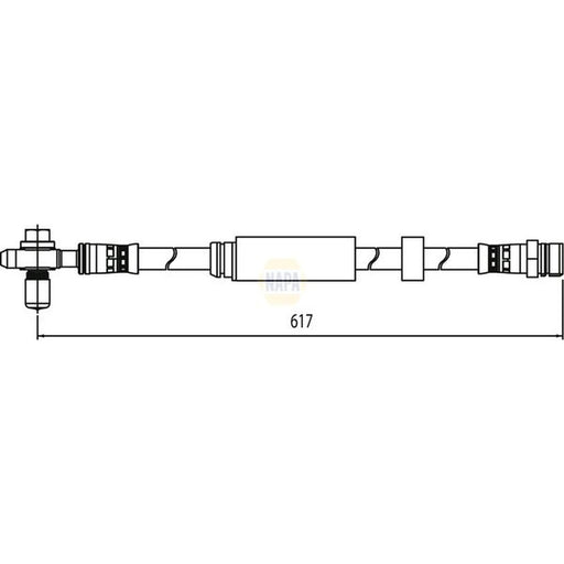 NAPA Brake Hydraulic Hose Line Front NBH1243