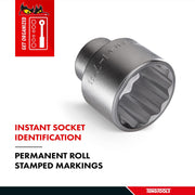 Teng Tools 3/4" Socket 12 pt AF 1-1/2" Teng Tools - Dynamic Drive