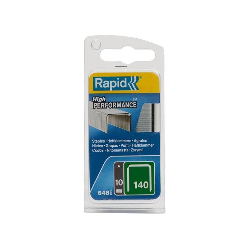 Rapid 140/10NB 10mm Galvanised Staples (Narrow Box 650) Rapid - Town Tools