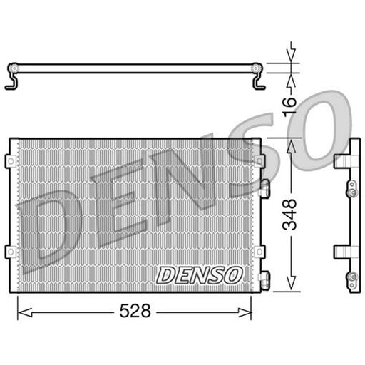 Denso Air Conditioning Condenser fits Chrysler Pt Cruiser 2002-2010 2.2