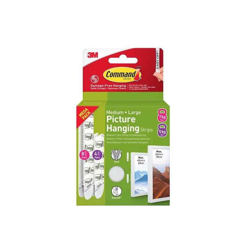 Command™ Picture Hanging Strips Medium and Large, Value Pack - 7100336379
