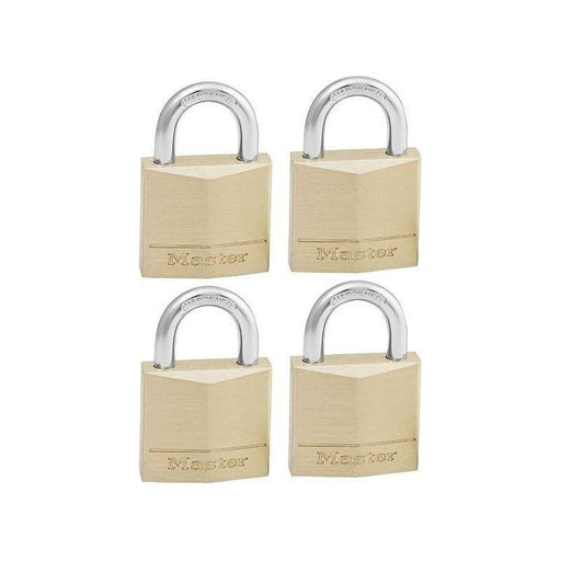 Master Lock Solid Brass 30mm Padlock 4-Pin - Keyed Alike x 4 Master Lock - NN4 Online