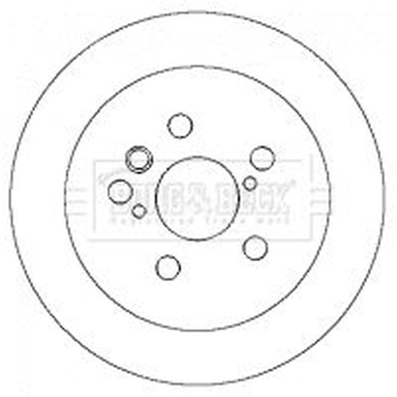 Borg & Beck Front & Rear Brake Discs & Pads fits Toyota Avensis Verso 2001-2009