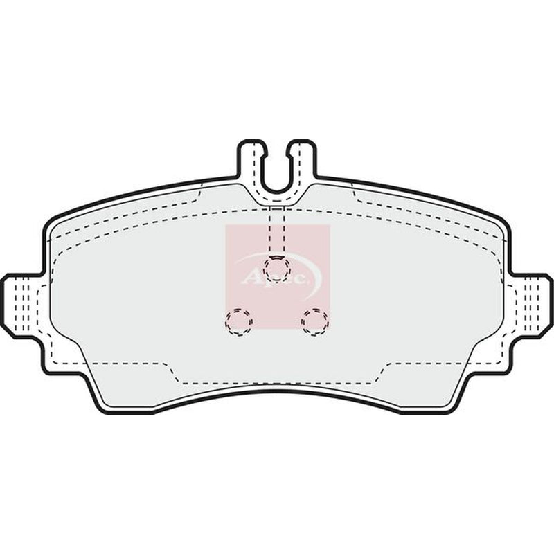 Apec Front Brake Pad Set fits Mercedes-Benz A-Class 1997-2004 168.031 168.131