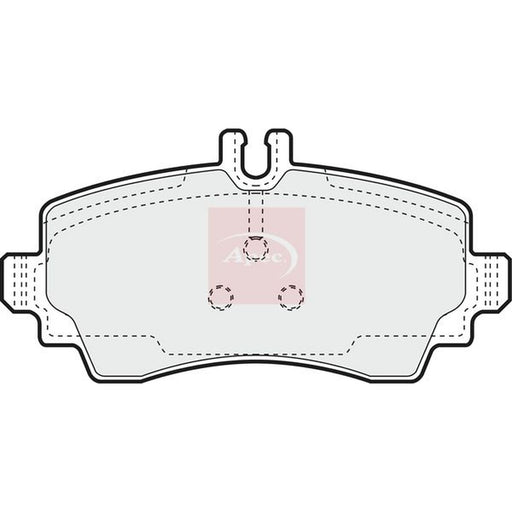 Apec Front Brake Pad Set fits Mercedes-Benz A-Class 1997-2004 168.031 168.131
