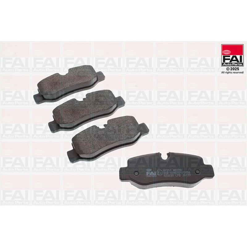 FAI Rear Brake Pad Set fits Mercedes-Benz Eqv 2020 on 447.813 447.815