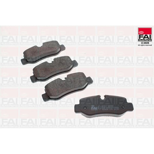 FAI Rear Brake Pad Set fits Mercedes-Benz Eqv 2020 on 447.813 447.815
