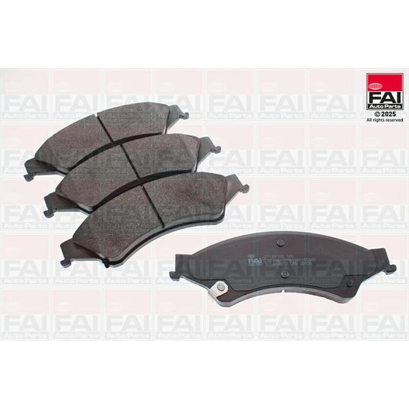 FAI Front Brake Pad Set fits Ford Ranger 2011 on 2.2 2.5 3.2