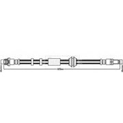 Borg & Beck Brake Hydraulic Hose Line Front Right BBH8411