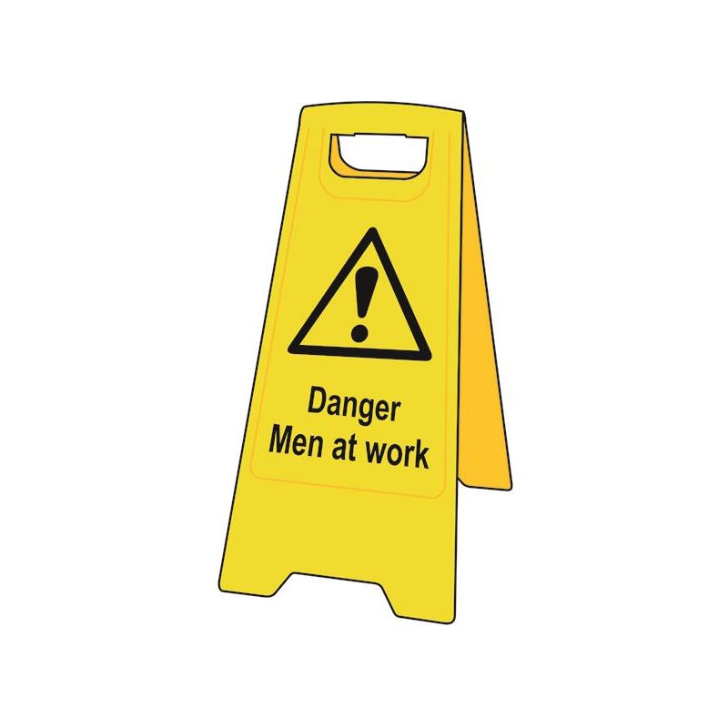 Scan Danger Men At Work - Heavy Duty 'A' Board Scan - Dynamic Drive