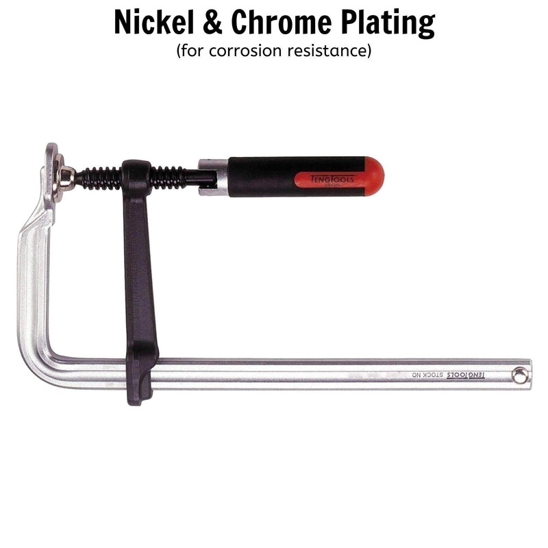 Teng Tools F-Type Clamp Swivel Handle 160 x 80mm Teng Tools - Dynamic Drive