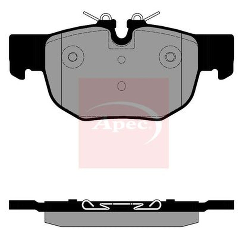 Apec Rear Brake Pad Set fits Jaguar F-Pace 2018 on 5.0