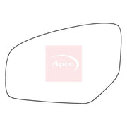 Apec Exterior Wing Mirror Glass Left fits Honda Civic IX 2012-2016