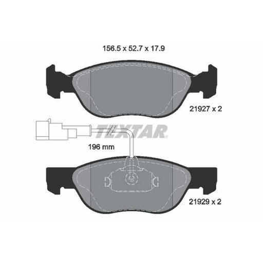 Textar Front Brake Pad Set 2192901