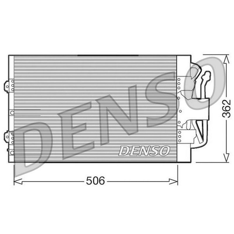 Denso Air Conditioning Condenser fits Ford Mpv 1991-2003 1.3 1.4 1.8