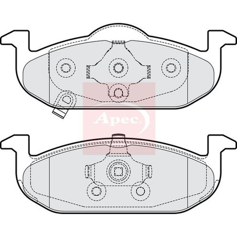 Apec Front Brake Pad Set fits MG MG 3 2011 on 1.3 1.5