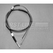 First Line Handbrake Cable Left Rear fits Audi 100 C3 1982-1991 2.0 2.2 2.4 2.5