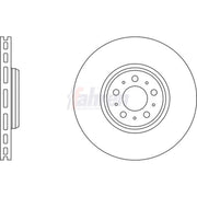 Fahren Front Brake Vented Discs & Pads fits Volvo XC90 I 2002-2014 2.5 3.2