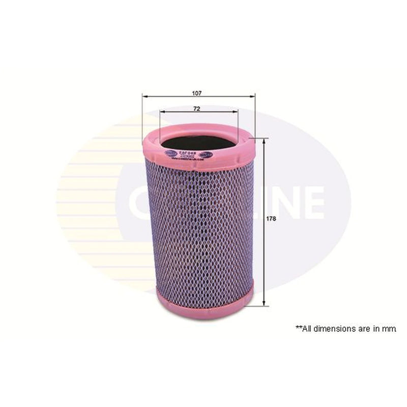 Comline Engine Air Filter fits Nissan Kubistar 2003 on 1.2
