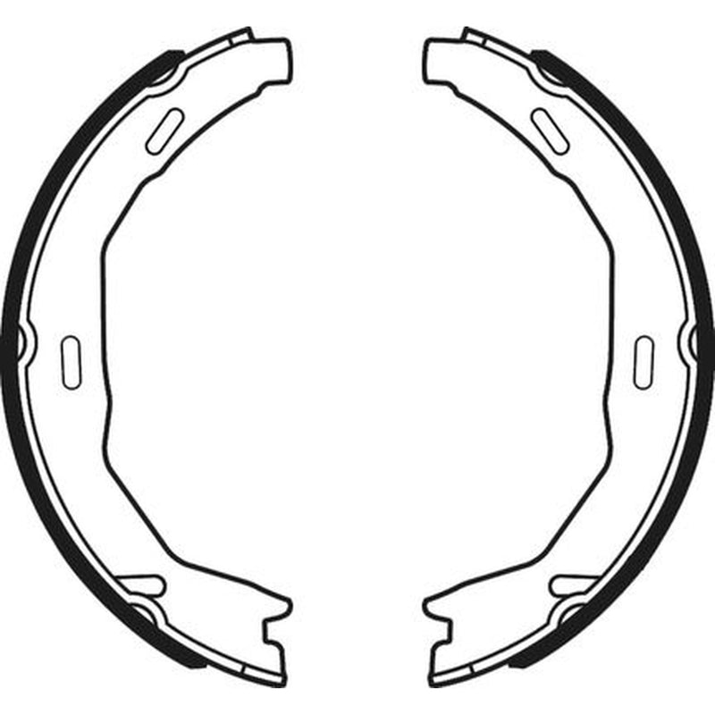 Abtex Brake Shoe Set Axle Kit fits Mercedes-Benz C-Class 2007-2014