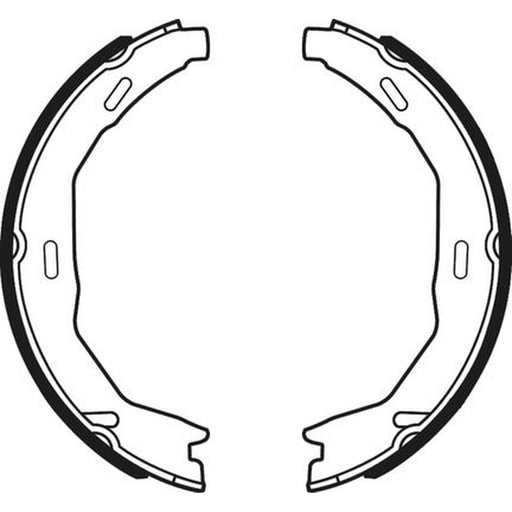 Abtex Brake Shoe Set Axle Kit fits Mercedes-Benz C-Class 2007-2014