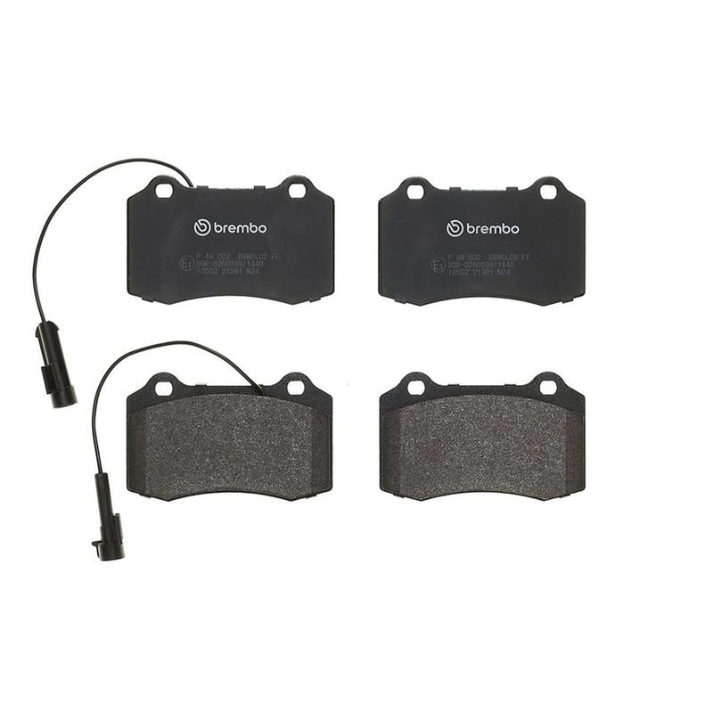 Brembo 4 x Rear Brake Pad Set fits Maserati Ghibli III 2013 on 3.0