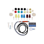 Power-TEC Pneumatic Detail Polishing Tool Kit & Tungsten Burr Set - PPL