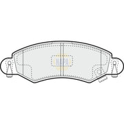 NAPA Front Brake Pad Set fits Opel Agila A 2000-2007 1.0 1.2 1.3