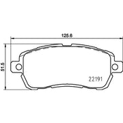 Mintex Front Brake Pad Set fits Ford Ka+ III 2016-2020 1.2 1.5