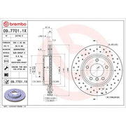 Brembo Xtra Front Brake Perforated/Vented Discs & Pads fits BMW 3 2000-2005