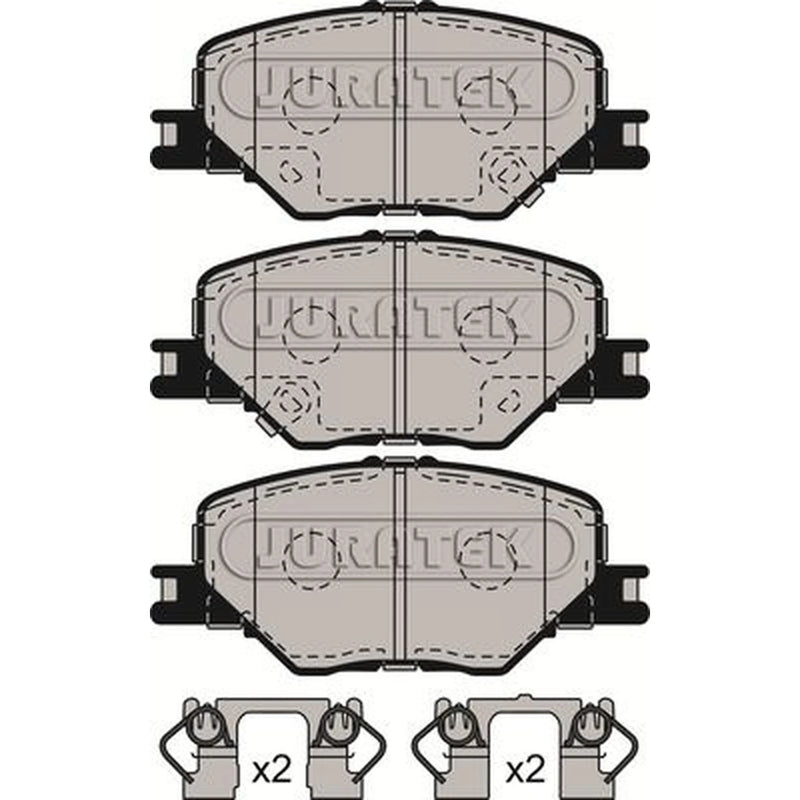 Juratek Front Brake Pad Set fits Opel Insignia B Country Tourer 2017-2018