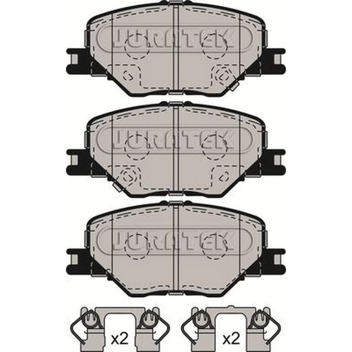 Juratek Front Brake Pad Set fits Opel Insignia B Country Tourer 2017-2018