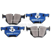 Borg & Beck Rear Brake Vented Discs & Pads fits BMW 5 2004-2010