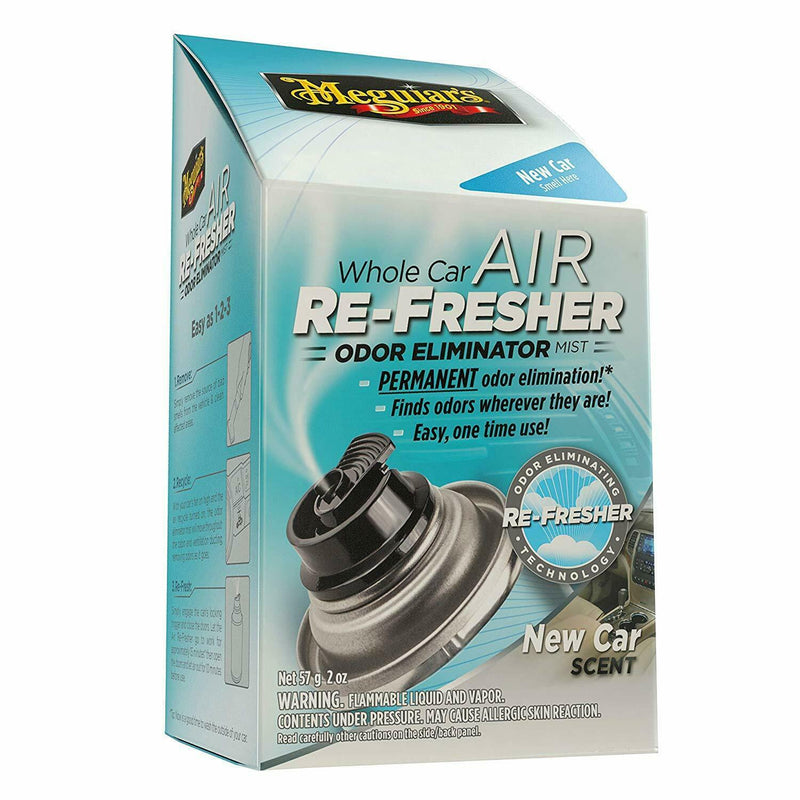 Meguiar's G16402EU Whole Car Air Re-Fresher Odor Eliminator New Car Scent 59ml Meguiars - Bars 4 Cars