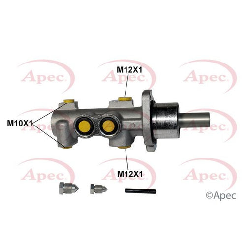 Apec Brake Master Cylinder Hydraulic Assembly fits Peugeot 206 1998-2012