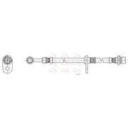 Apec Brake Hydraulic Hose Line Front Left fits Honda Jazz IV 2015 on 1.3