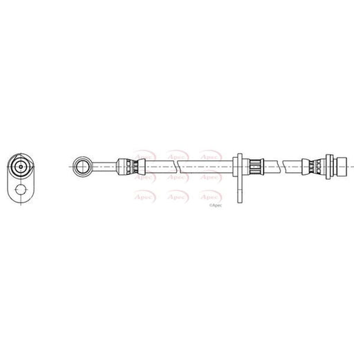 Apec Brake Hydraulic Hose Line Front Left HOS4492