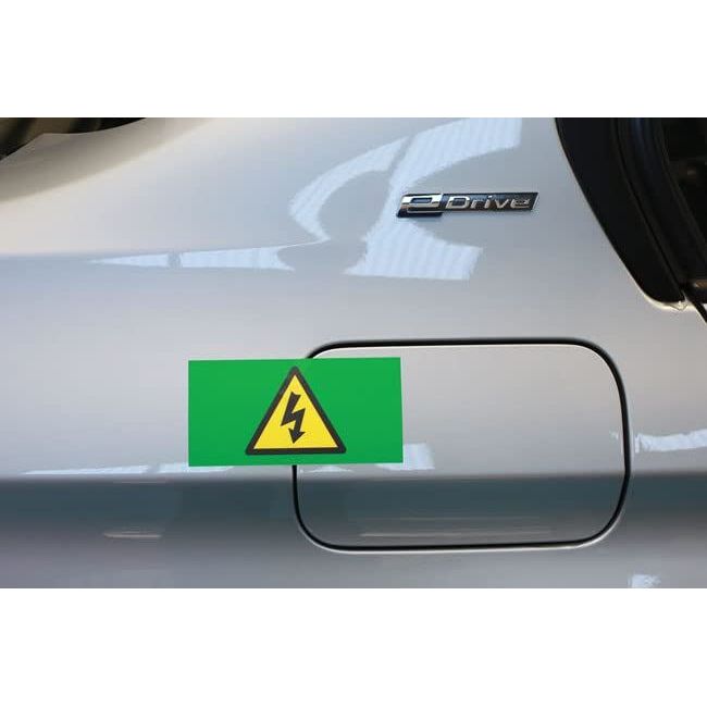 Laser High Voltage Self-Adhesive Label 150 x 75mm 12pc 7561 Laser Tools  - Dynamic Drive
