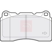 Apec Front Brake Pad Set fits Renault Megane III 2008-2016 2.0