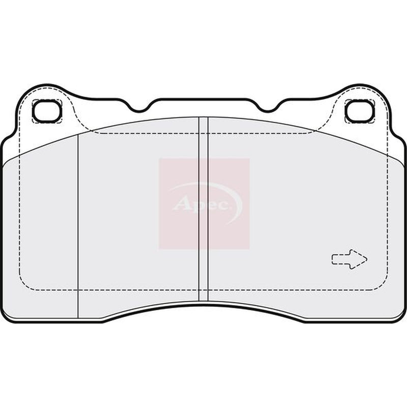 Apec Front Brake Pad Set fits Renault Megane III 2008-2016 2.0