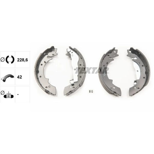 Textar Brake Shoe Set Axle Kit 91011200