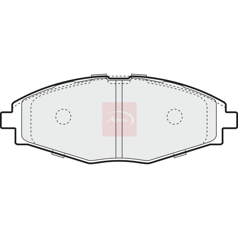 Apec Front Brake Pad Set fits Chevrolet Matiz 2005-2013 0.8 1.0