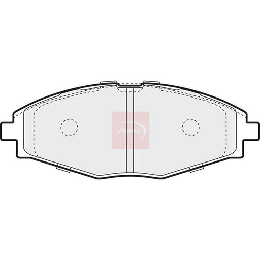 Apec Front Brake Pad Set fits Chevrolet Matiz 2005-2013 0.8 1.0