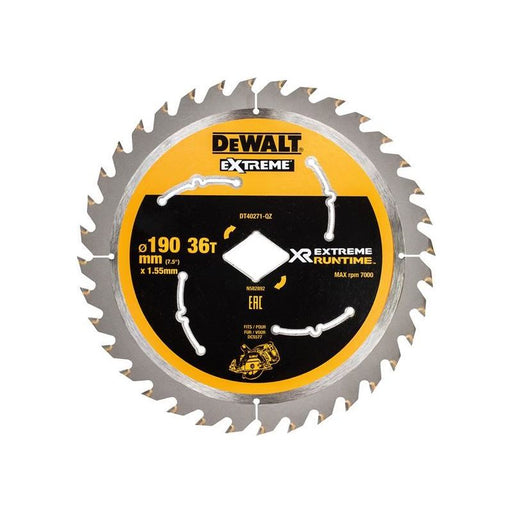 Dewalt Power Tools Extreme Runtime FlexVolt Circular Saw Blade 190mm x Diamond x 36T DeWALT Power Tools - Dynamic Drive
